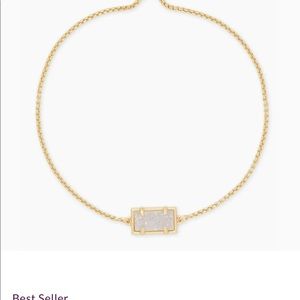 Kendra Scott Phillipa Gold Chain Bracelet in Iridescent Drusy
